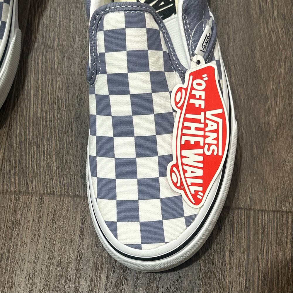 NIB Vans Classic Slip-On Checkerboard Purple Heather Unisex Shoes - Picture 5 of 6
